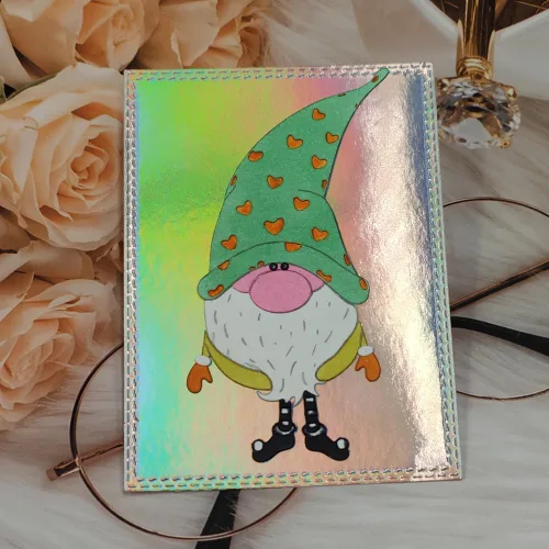 Vista 7 de Plantillas de plantillas de metal para decoración de tarjetas y álbumes de recortes, 2 unidades de gnomos de Navidad 2 enanos