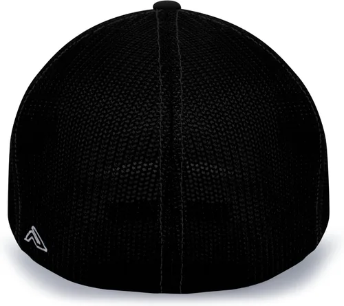 Vista 3 de Pacific Headwear Gorra unisex Pacific Headwear Trucker Flexfit® para adultos Grafito/Negro/Negro