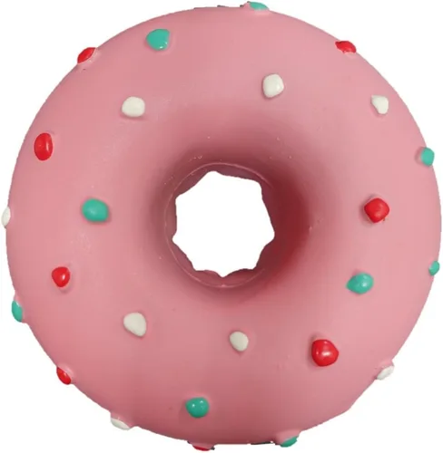 Vista 3 de Juguete de perro de látex Donut (azul)