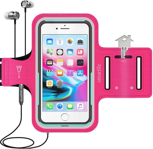 Vista 11 de Soporte para teléfono con brazo para correr, brazalete celular para iPhone 15 14 13 12 11 Pro Max/XR/8 7 6s Plus, para Galaxy A/S/Note hasta 6.9