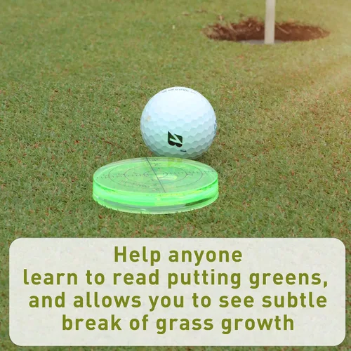 Vista 5 de Golf Green Reader Pro Putt marcador de pelota de golf redondo Nivel de burbuja de alta precisión Golf Putting Aid Putting Green