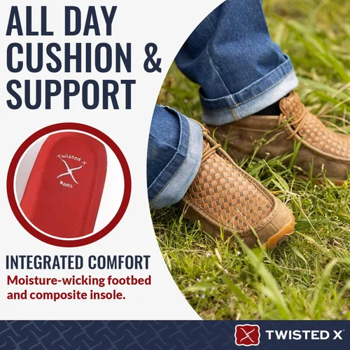 Vista 4 de Twisted X Botines Chukka Driving Moc para hombre