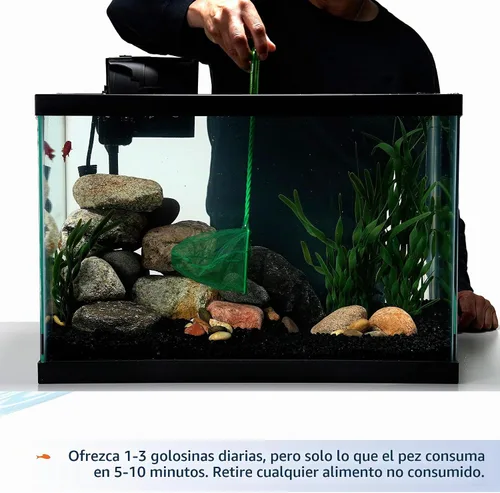 Vista 6 de Aqueon Stick'ems - Golosinas de pescado para mascotas liofilizadas que aumentan el color, 0.42 onzas