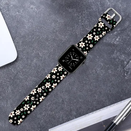 Vista 7 de Correas de reloj de silicona suave compatibles con Apple Watch de 1.496 in 1.575 in 1.614 in 1.654 in 1.732 in 1.772 in 1.811 in 1.929 in Ultra 2