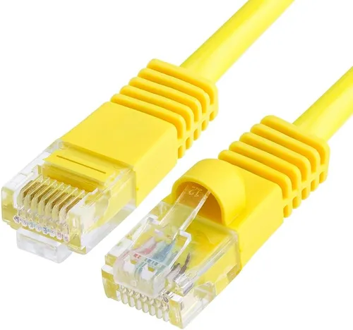 Vista 140 de Cmple - Cable Ethernet Cat5e de 1.5 pies, Cable Patch Ethernet UTP Cat 5e de 350 MHz, Cable LAN de red de 1 Gbps, conectores RJ45, compatible
