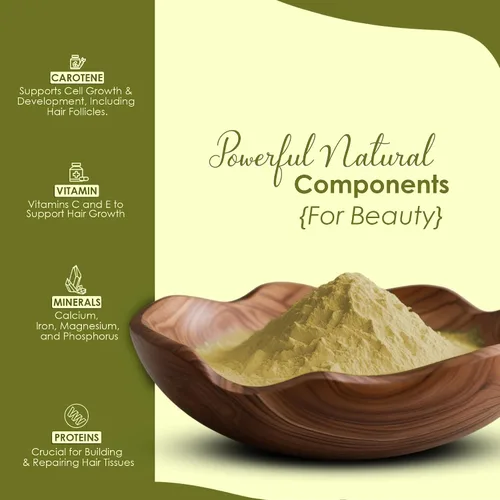 Vista 4 de Polvo orgánico USDA Amla (fruta en polvo de amla) por mi Nature Amalaki 227g (8 oz) Alto en vitamina C, antioxidantes Crecimiento del cabello