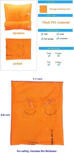 Vista 3 de Topsung Floaties Bandas de Brazo Flotador Flotadores de anillos Tubo armlets para niños y adultos
