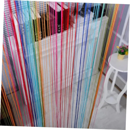 Vista 9 de Levemolo Panel de flecos con borlas, panel de flecos para puerta, panel de ventana de encaje, telón de fondo de fotos de boda, cortina de cinta
