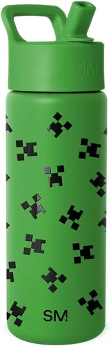 Vista 108 de Simple Modern DC Comics Batman - Botella de agua para niños con tapa con pajilla, vaso aislado de acero inoxidable de 14 onzas para niños, vaso a