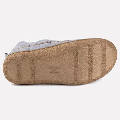 Vista 5 de Wishcotton Pantuflas de mocasín para mujer, para invierno, para interiores y exteriores, con espuma viscoelástica
