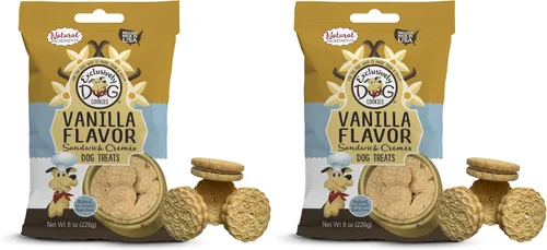 Vista 13 de Exclusively Dog Galletas Sandwich Cremes S'mores Flavor Dog Treats para perros medianos y grandes, naturales y fabricadas en los Estados Unidos, 8