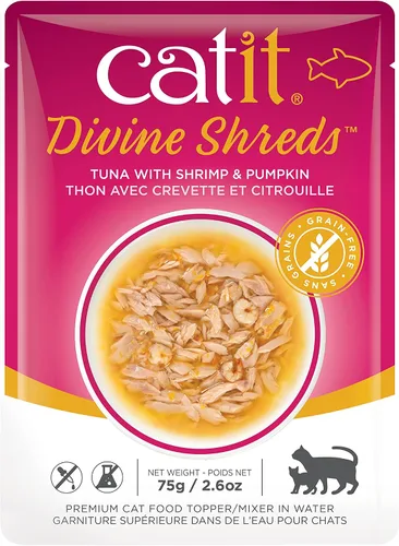 Vista 14 de Catit Divine Shreds Premium - Decoración de comida para gatos, pollo, paquete de 12