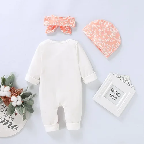 Vista 8 de Mono de manga larga con estampado floral para bebé o niña