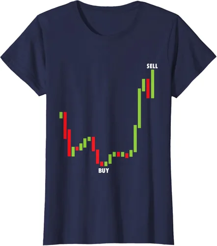 Vista 27 de Funny Day Trading Comprar Baja Venta Alta Stock Trading Camiseta Negro