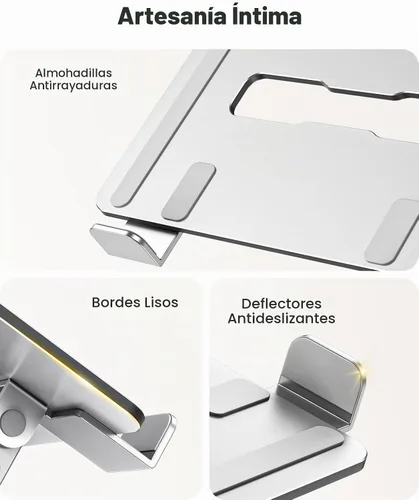 Vista 5 de RIWUCT Soporte para computadora portátil para escritorio de altura