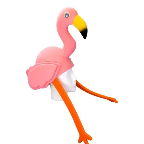 Vista 4 de FOAM PARTY HATS Flamingo Hat - Flamingo Birthday Hat - Flamingo Decor Hat - Pink Flamingo Party Hat - Handmade Animal Hat - Tropical Party