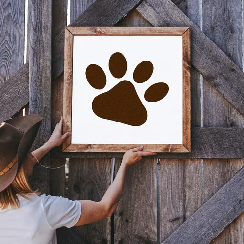 Vista 4 de Plantilla de pata de perro - Plantillas de huellas para mascotas