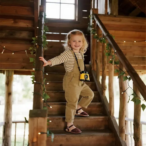 Vista 88 de THEE BRON Sandalias cómodas para niñas, zapatos para niños, sandalias rellenas