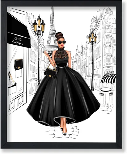 Vista 39 de Monem Art - Póster de moda, estampado de diseñador rosa, arte de zapatos, arte de perfume, arte de lápiz labial, regalo para mujeres y fashionistas