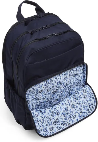 Vista 4 de Vera Bradley XL Campus - Mochila de algodón para mujer