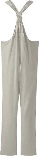 Vista 4 de MOBCTG Mono bohemio para mujer, estampado de moda, estilo retro, bohemio, holgado, casual, de lino, tallas S-5XL