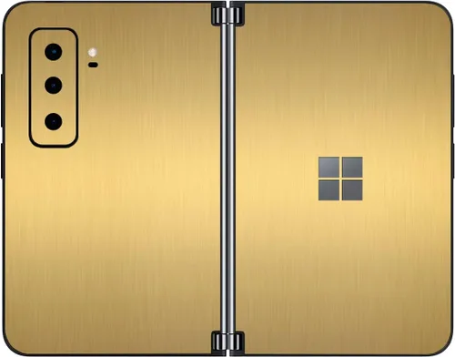 Vista 65 de SopiGuard Skin para Microsoft Surface Duo 2 2ª generación de borde a borde de paneles delanteros y traseros de vinilo (piedra de ladrillo)