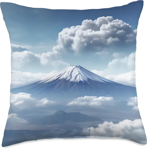 Vista 4 de Zenith Dreamscape FujiVivid Celestial Reverie ZenithDreams Fujiyama Masterpiece - Almohada (16 x 16 pulgadas), multicolor
