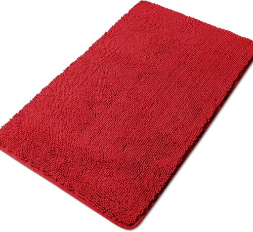 Vista 151 de Yeaban Alfombra de pasillo de baño de 24 x 72 pulgadas, antideslizante, alfombra de baño larga de felpilla gruesa, absorbente y lavable, alfombra