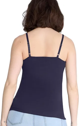 Vista 11 de Motherhood Maternity Camiseta sin mangas de lactancia con clip para mujer con correas ajustables y brasier integrado para lactancia materna