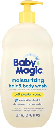 Vista 16 de Baby Magic Baño calmante para bebé, 9 onzas, lavanda y manzanilla, sin lágrimas, libre de parabenos, ftalatos, sulfatos y tintes