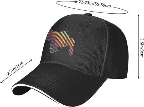 Vista 2 de swqfzki - Gorra de béisbol para hombre color negro