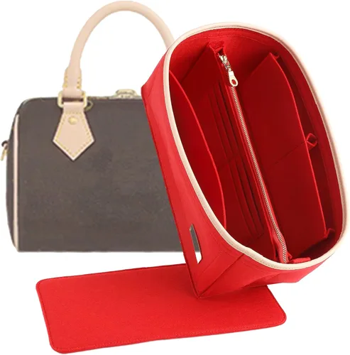 Vista 17 de Doxo Organizador de fieltro para bolso LV Speedy 20, Alma BB, Noe, Beige