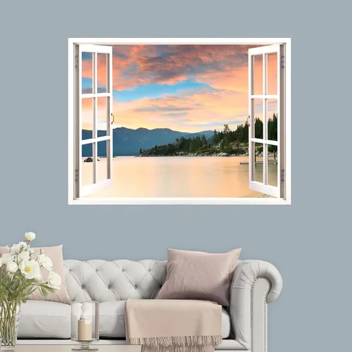 Vista 49 de IDEA4WALL Adhesivo mural removible para pared, arena blanca tropical, playa, orilla, palmera, naturaleza, desierto, fotografía, arte moderno