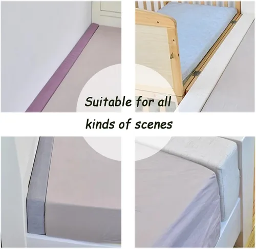 Vista 5 de Almohada de cuña para cama de tamaño personalizado, espacio cercano entre la cama/cabecera o la pared, extensor de colchón de puente de cama