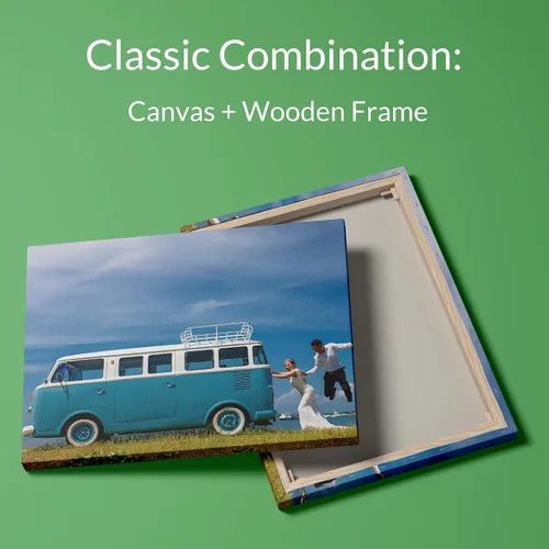 Vista 3 de Dargr Arte de pared personalizado desde tu teléfono, impresiones en lienzo personalizadas para familia, vacaciones, festivales, póster enmarcado