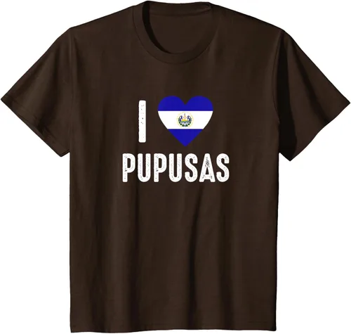 Vista 34 de Camiseta I Love Pupusa from El Salvador