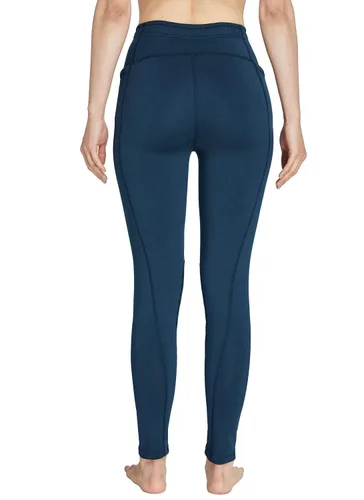 Vista 4 de FitsT4 - Pantalones de equitación con forro polar para niños, pantalones ecuestres de invierno para niñas, parche a la rodilla, mallas de escuela a
