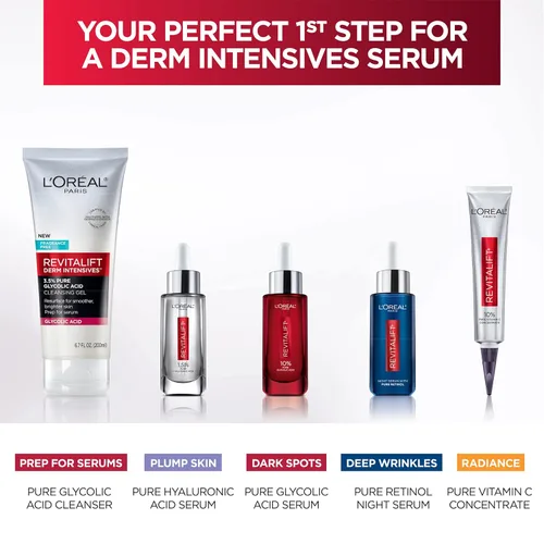 Vista 9 de L'Oreal Paris Revitalift - Gel limpiador iluminador con ácido glicólico puro al 3,5% con ácido salicílico, 6,7 onzas líquidas