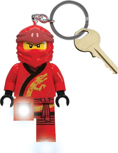 Vista 4 de LEGO Ninjago - Llavero de luz grande de 3 pulgadas de alto, Kai (KE149H)