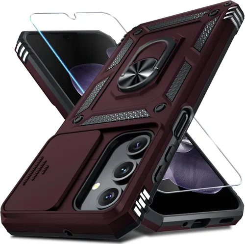 Vista 10 de Janmitta Funda compatible con Samsung Galaxy A16 5G/4G con Cubierta Deslizante Integrada para Lente de Cámara + Protector de Pantalla + Soporte