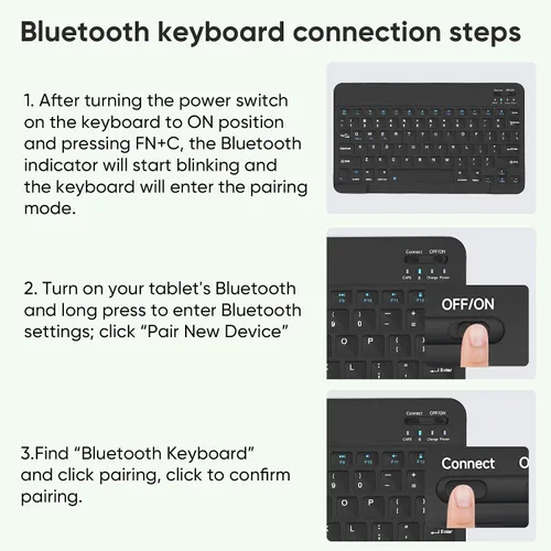 Vista 6 de Tableta Android 15 de 11 pulgadas Octa-core 12GB RAM+128GB ROM Tablet de 8000mAh con teclado Mouse Funda WiFi de doble banda BT 5.0