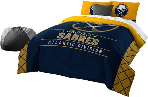 Vista 13 de Juego de edredón y funda de almohada para cama individual o matrimonial/queen, con licencia oficial de la NHL