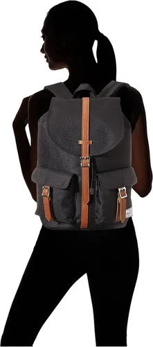 Vista 6 de Herschel Mochila Dawson, NegroTan Synthetic Leather), 10233-00001
