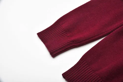 Vista 5 de SMINLING Pinker - Suéter de algodón suave con cuello en V para niños, uniforme escolar