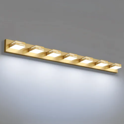 Vista 34 de Lámparas LED modernas para tocador de baño, 2 luces regulables de 15 pulgadas, color negro mate, para accesorios de iluminación de baño sobre