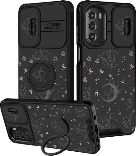 Vista 20 de para Moto G 5G 2023 funda - Cubierta de teléfono linda con corazón para mujeres y niñas, diseño único negro con cubierta deslizante para la cámara