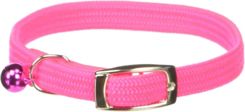 Vista 14 de Kool Kat Collar de seguridad elástico para gatos con campana, negro, 8 pulgadas
