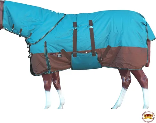 Vista 13 de HILASON 1200D Manta de invierno impermeable para caballo con cubierta para el cuello y envoltura para el vientre Mantas de participación