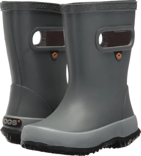 Vista 12 de BOGS Botas de lluvia de goma impermeables para niños y niñas Negro