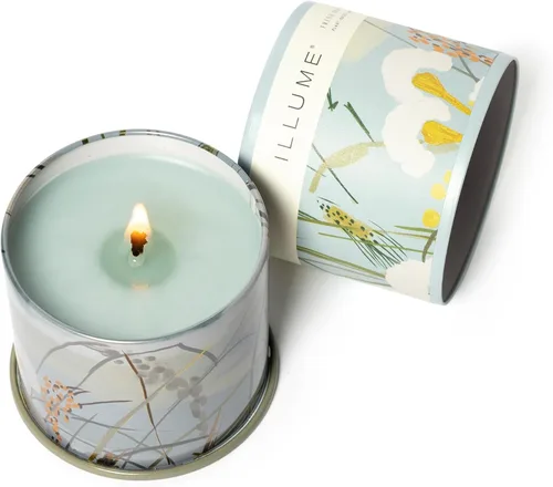 Vista 5 de Illume Beautifully Done Essentials Fresh Sea Salt Lata de tocador con aroma a vela